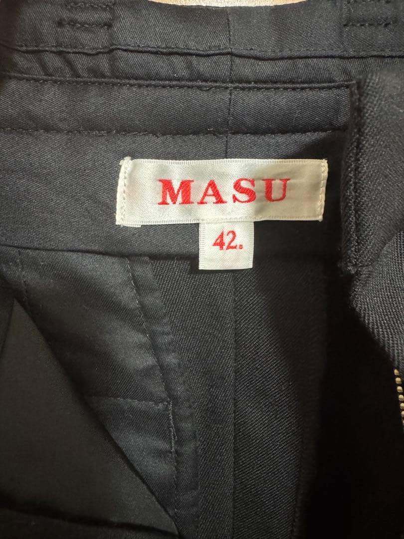 MASU WIDE TROUSERS／ワイドスラックス　BLACK 24aw