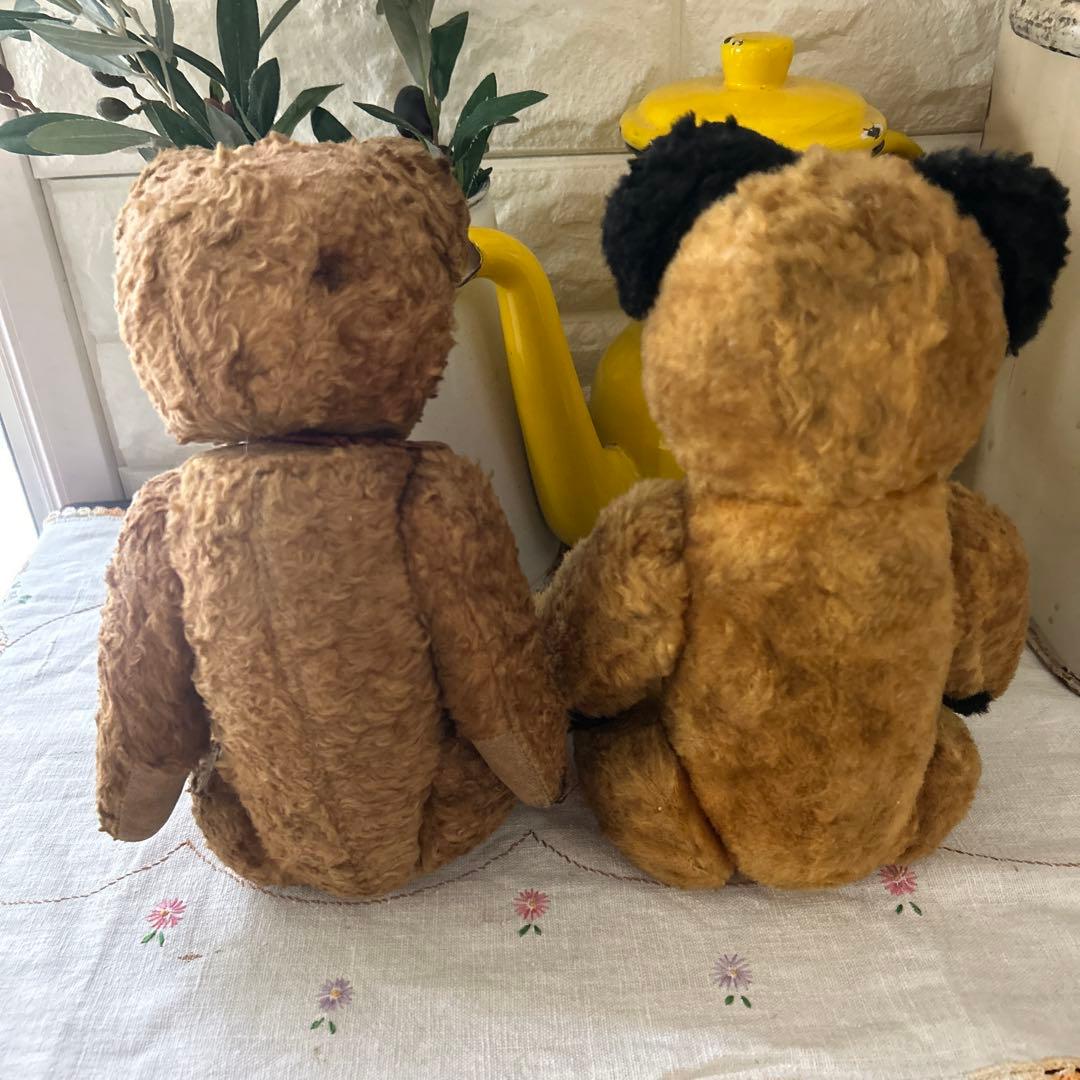 イギリスアンティークベア2体　プラス１体