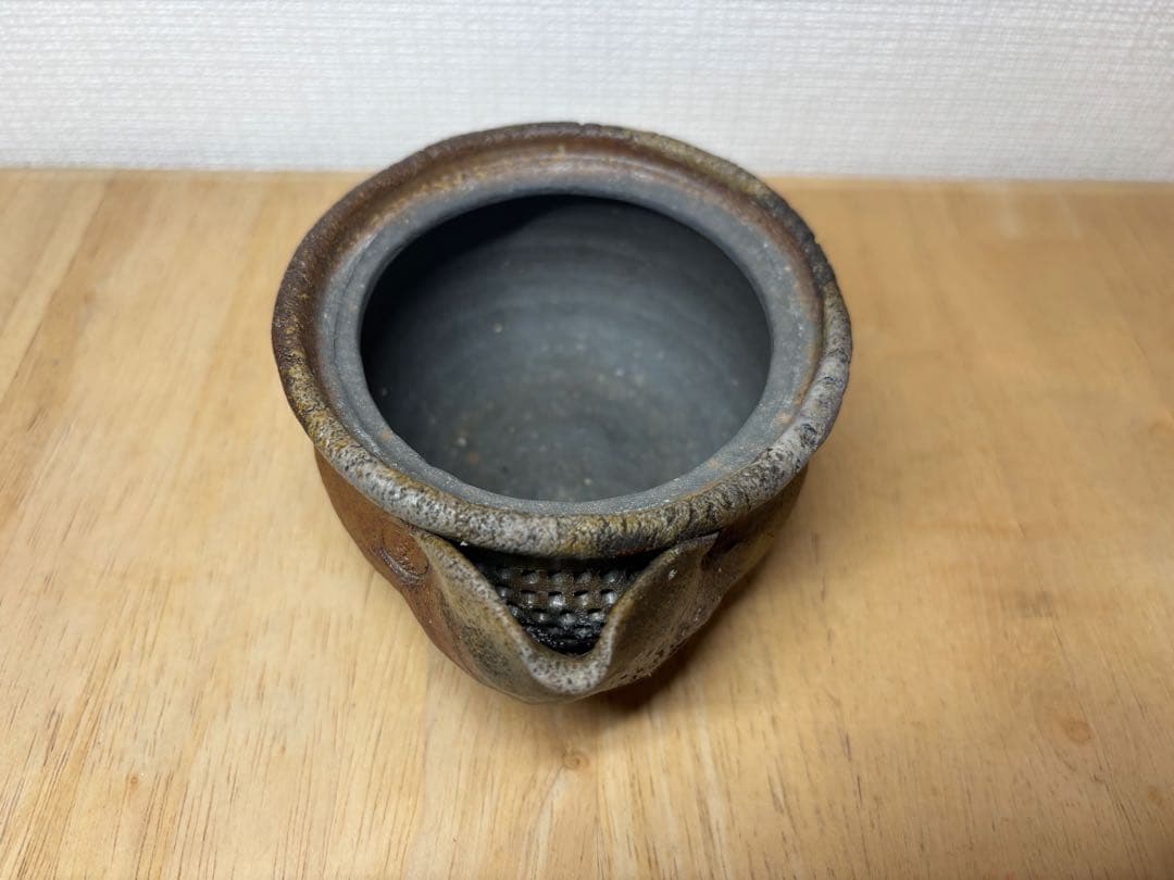 54.備前焼 宝瓶 登り窯 鶏 にわとり ニワトリ 手びねり 急須