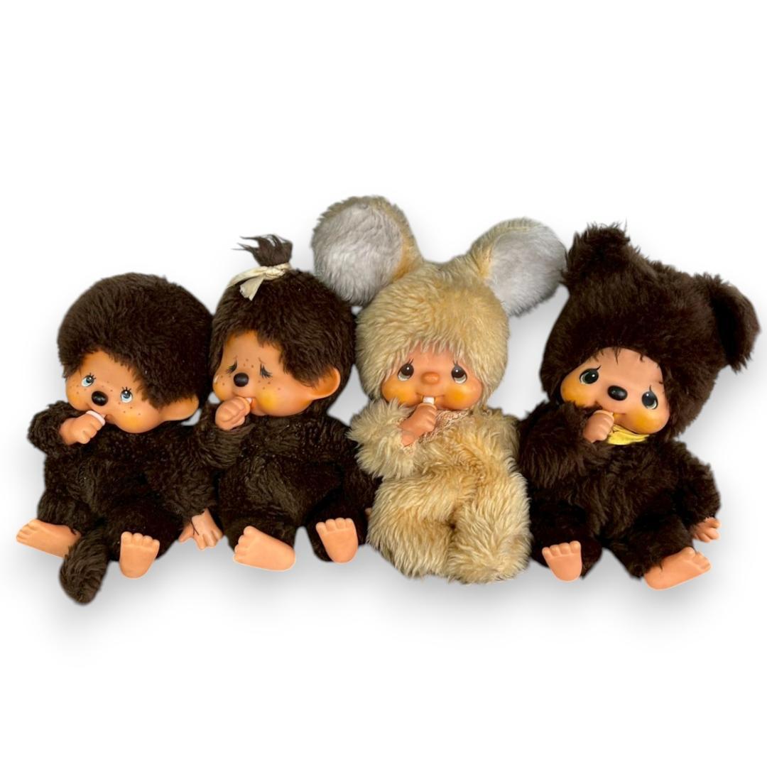 セキグチ 初代ヴィンテージ モンチッチ4体セット 1974年物 希少レア品