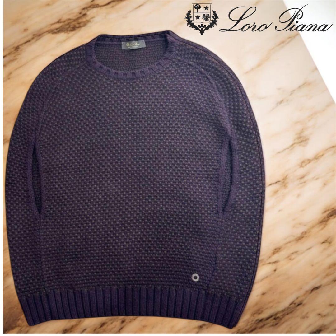 わねこ様希少美品✨ロロピアーナ ベビーカシミア ニット 紫 S高級素材イタリア製