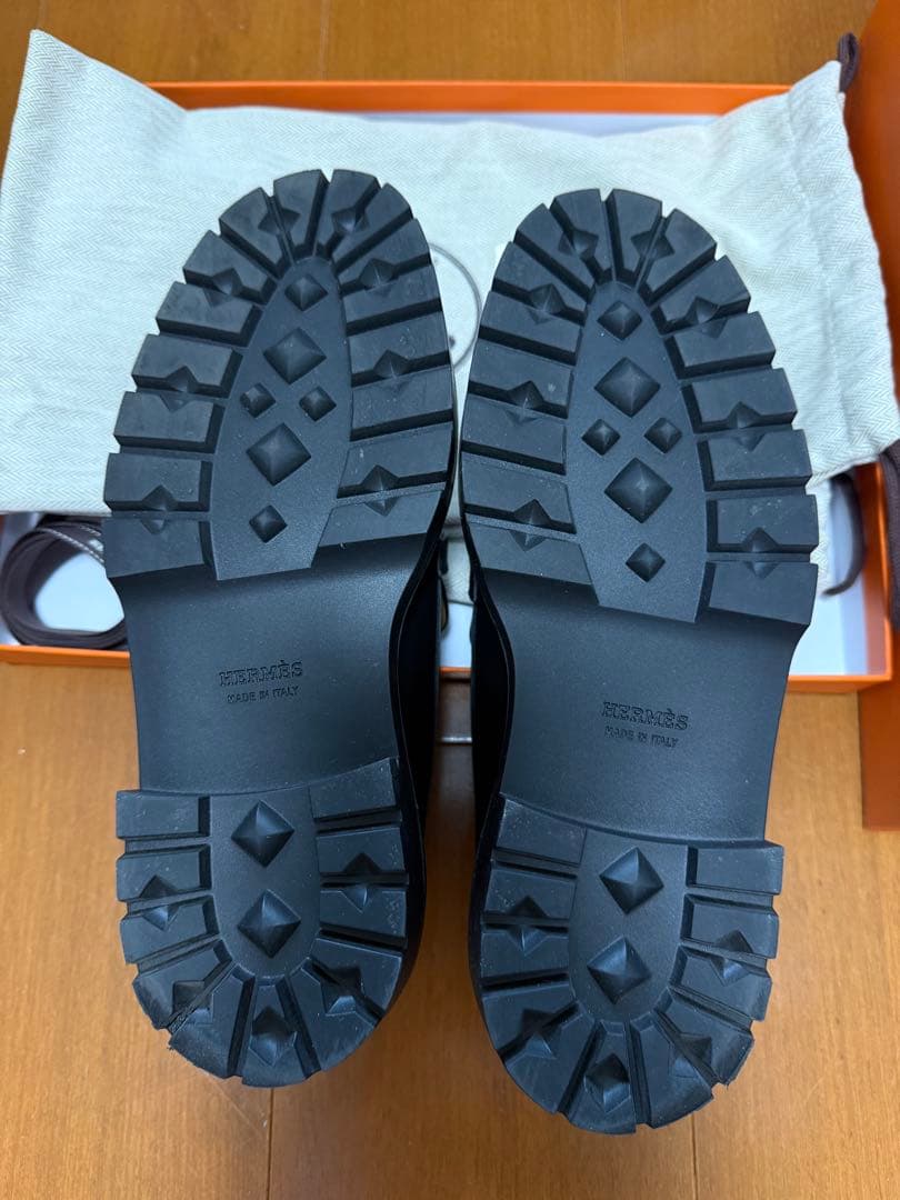 【美品】HERMÈS エルメス モカシン《アイコン》36 黒