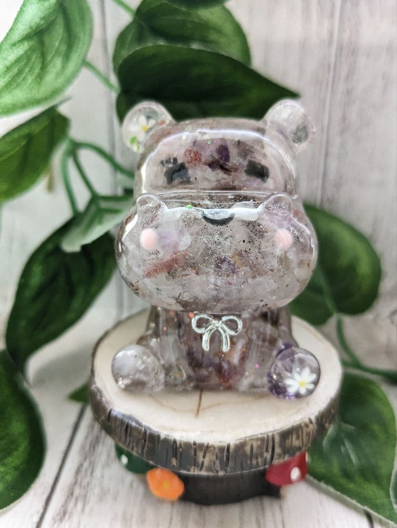 【Milky】シトリンの大きめピラミッド形オルゴナイト☆他６点