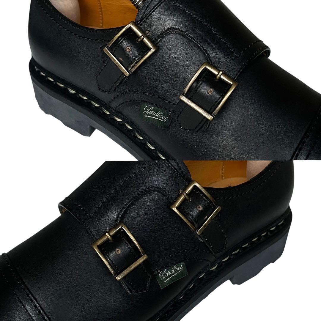 未使用級 パラブーツ UK3 VOGUE ダブルモンクストラップ 定価9.2万