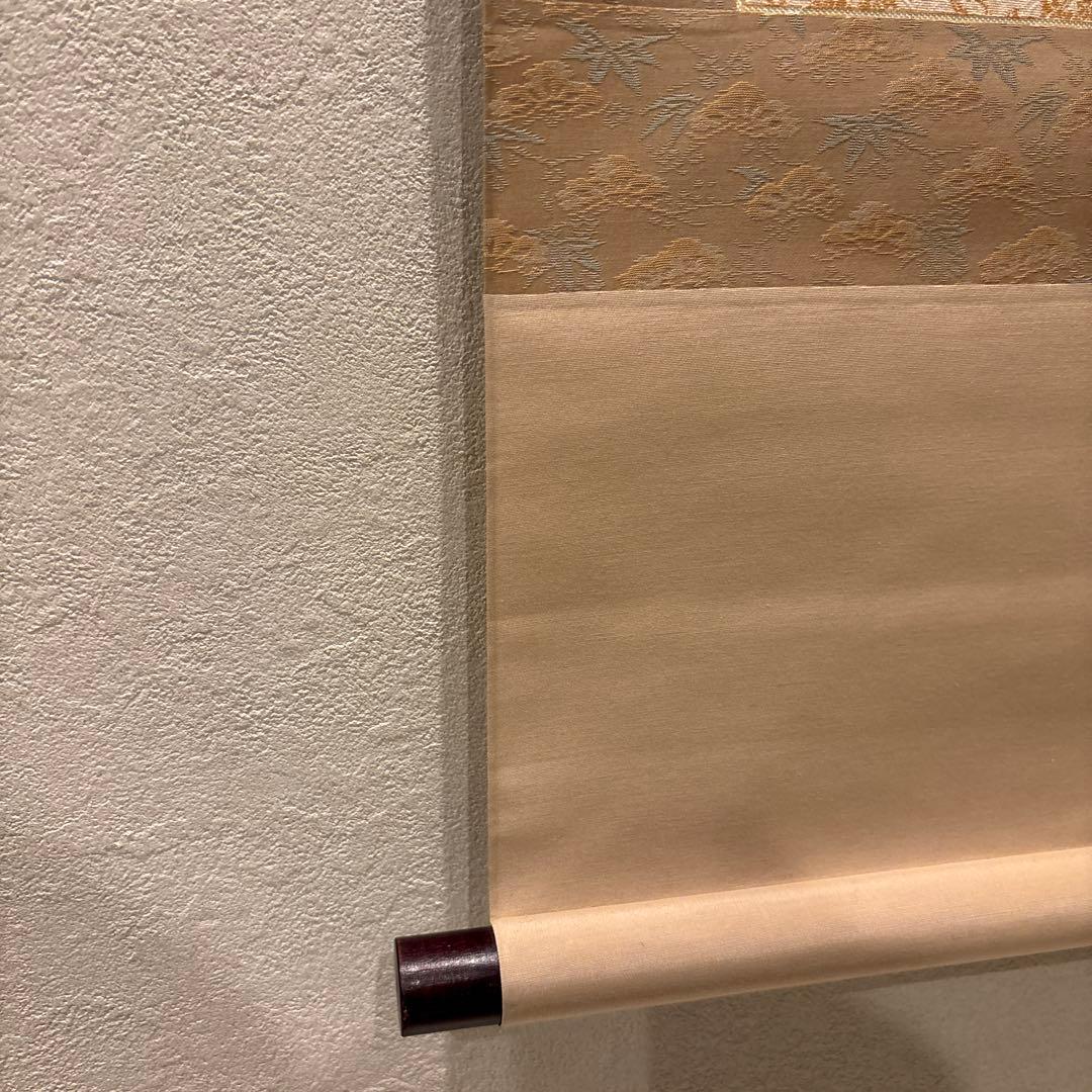 掛け軸　雪中南天