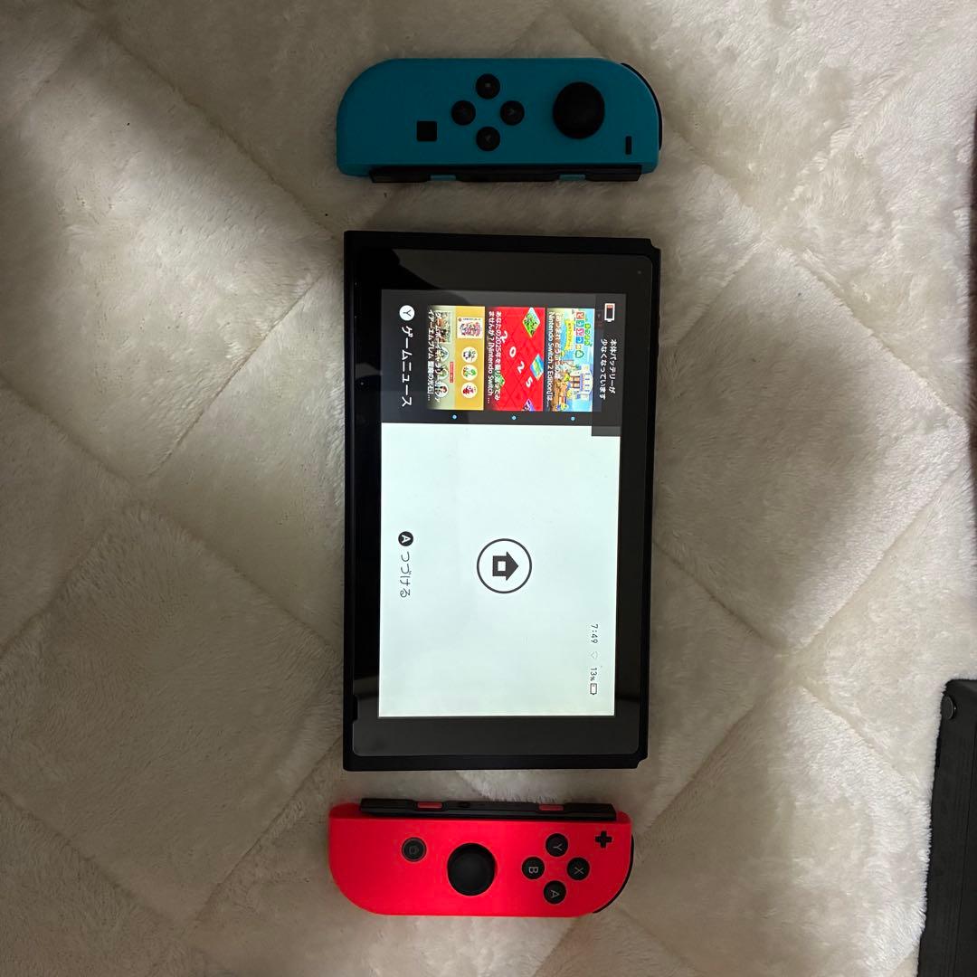Nintendo Switch 本体 青赤Joy-Con 付属品あり