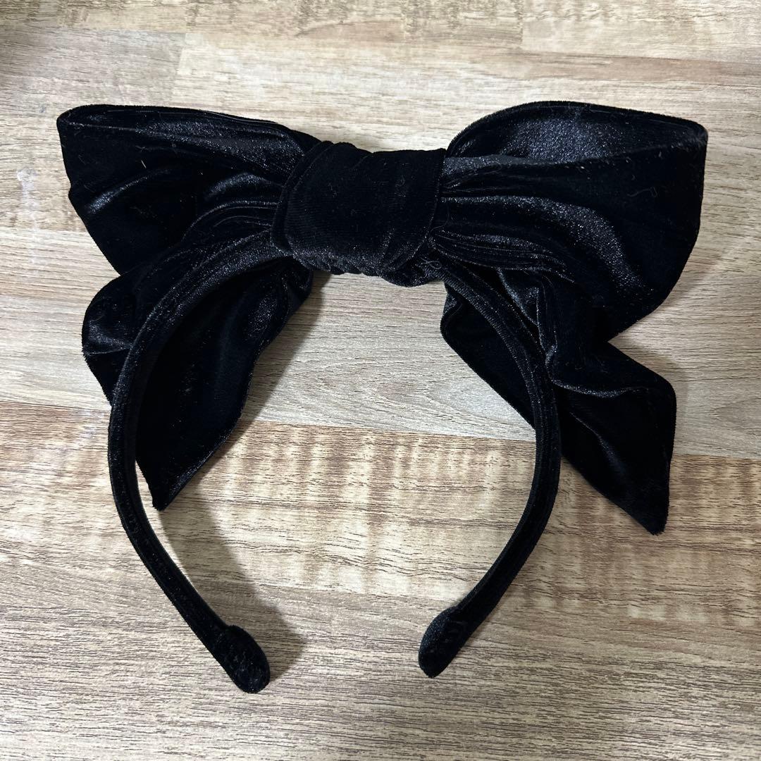 d*2様 Angelic Pretty ベロアワンピース リボンカチューシャ セ