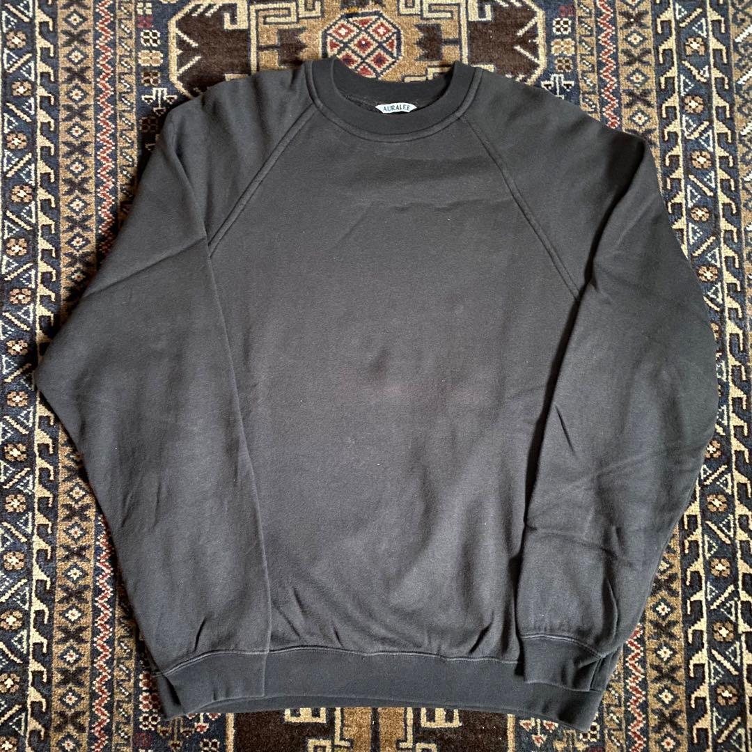 auralee フラッフィー スウェット プルオーバー　ブラウン