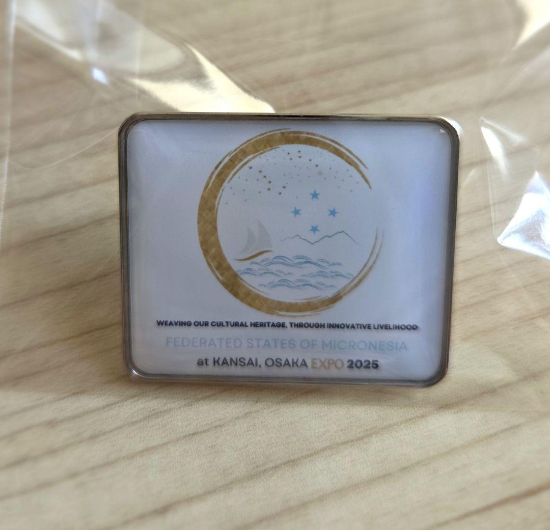 【レア非売品】大阪万博　ミクロネシア連邦　ピンバッジ