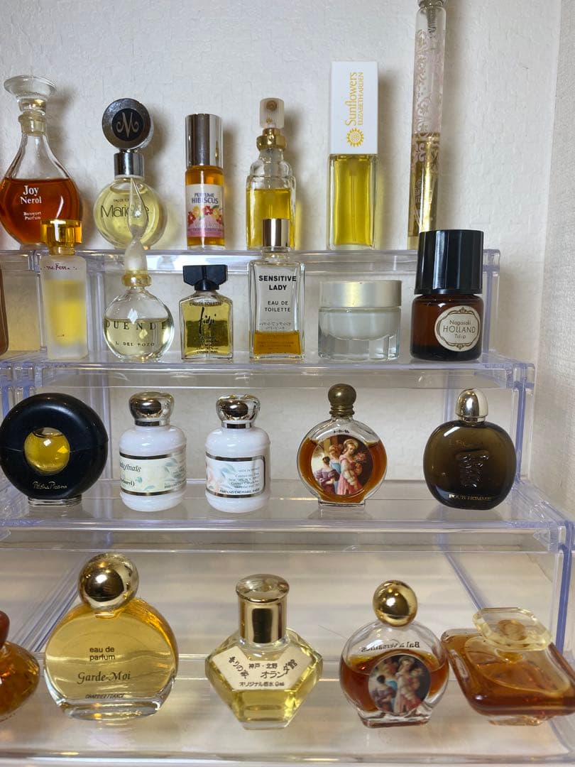 【40本セット】ヴィンテージミニ香水大量おまとめスタンド付き