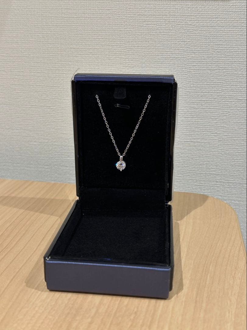 【みー】ダイヤモンドネックレス　pt950刻印あり