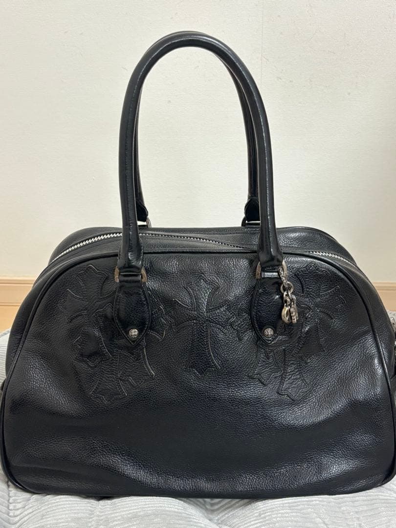 す*！様 クロムハーツ　現行型　ジムバッグミディアム　セメタリークロスパッチ　レ