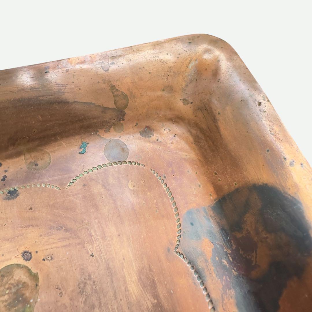 M1298 Vintage 1950s フレッドハービー コッパー トレイ