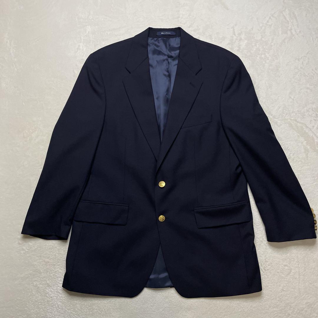 大きいサイズ　2XL相当　CHAPS RALPH LAUREN 紺ブレ　金ボタン