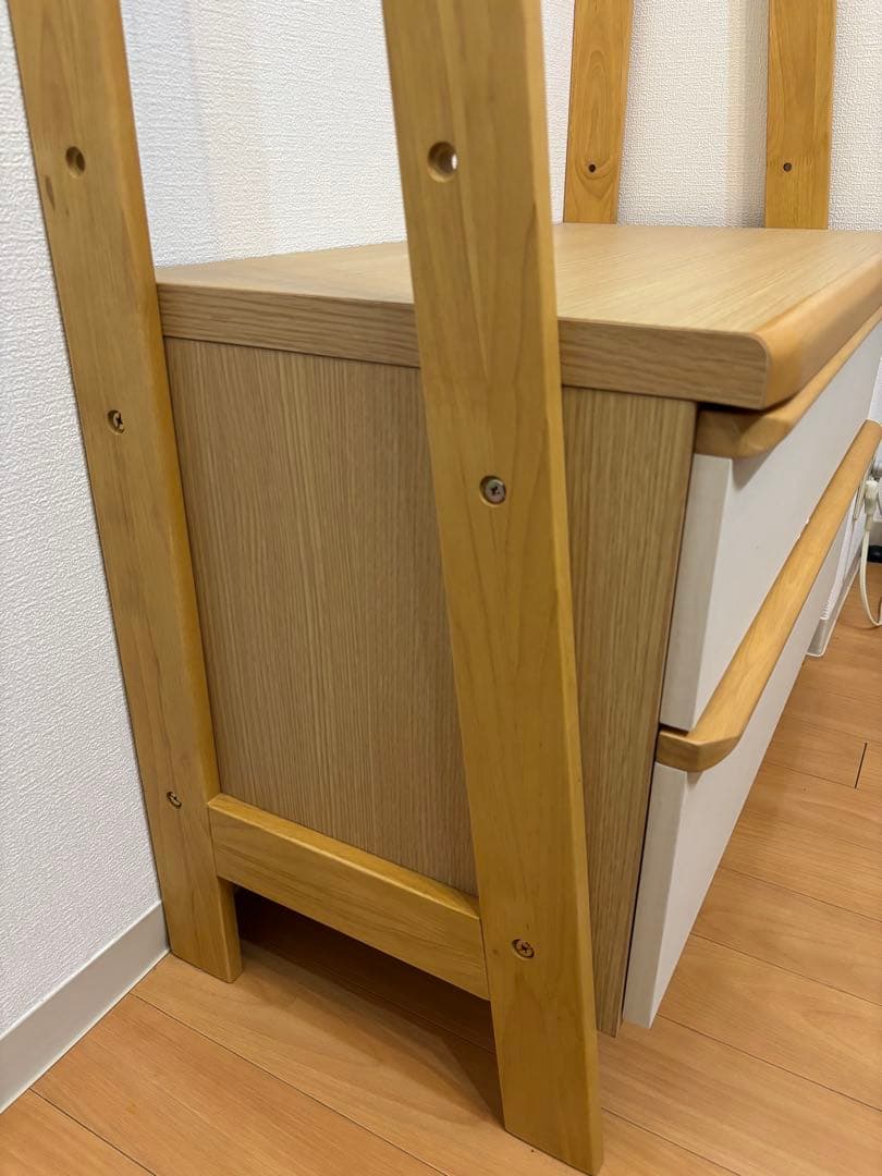 【エリー】ニトリ　ハンガーラック　ワードローブ　二段収納