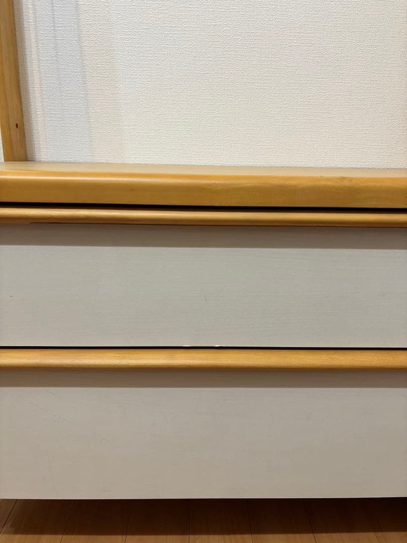 【エリー】ニトリ　ハンガーラック　ワードローブ　二段収納