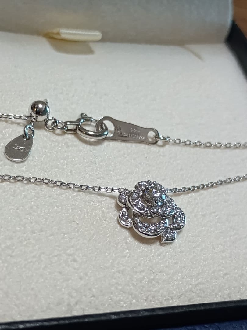 ヴァンドーム プラチナ ダイヤモンド（計0.192ct）ネックレス 粒ダイヤ