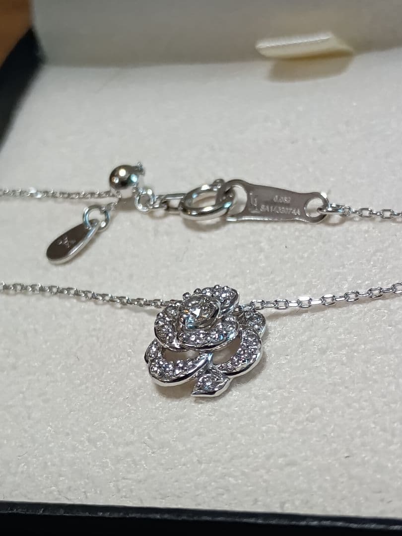 ヴァンドーム プラチナ ダイヤモンド（計0.192ct）ネックレス 粒ダイヤ