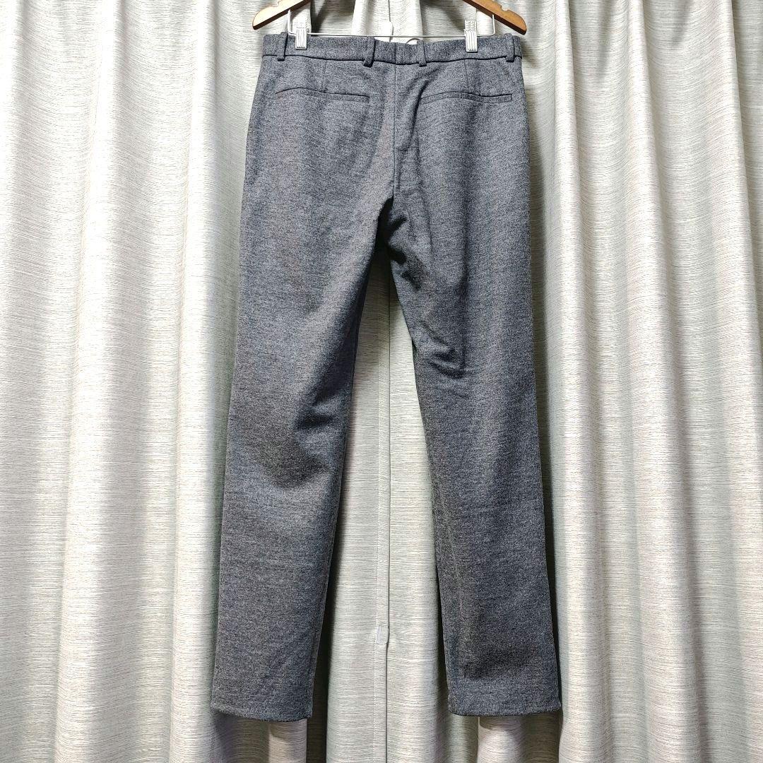 【通常：Theory】上質ウールジャージー スラックス「M：グレーメランジ」