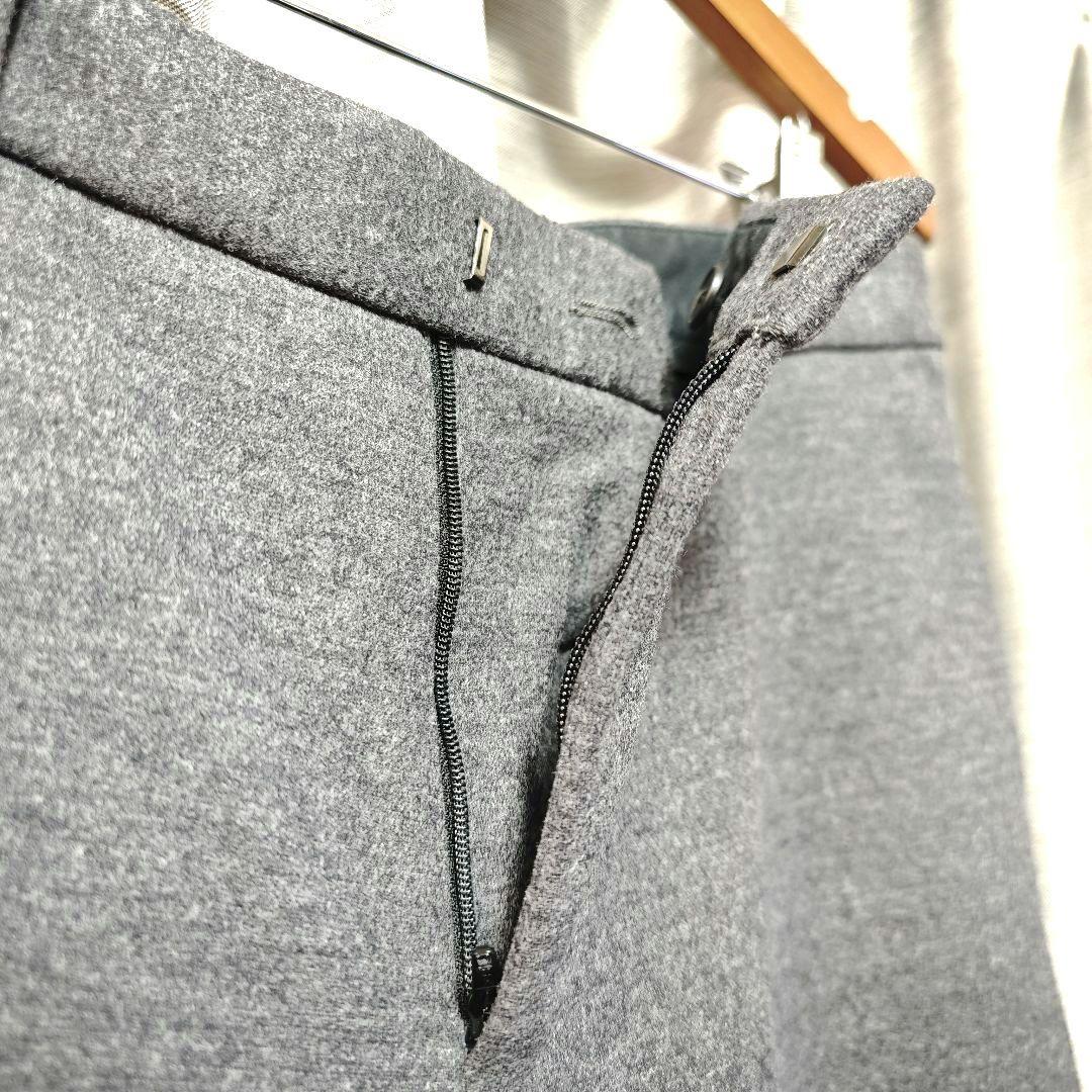 【通常：Theory】上質ウールジャージー スラックス「M：グレーメランジ」