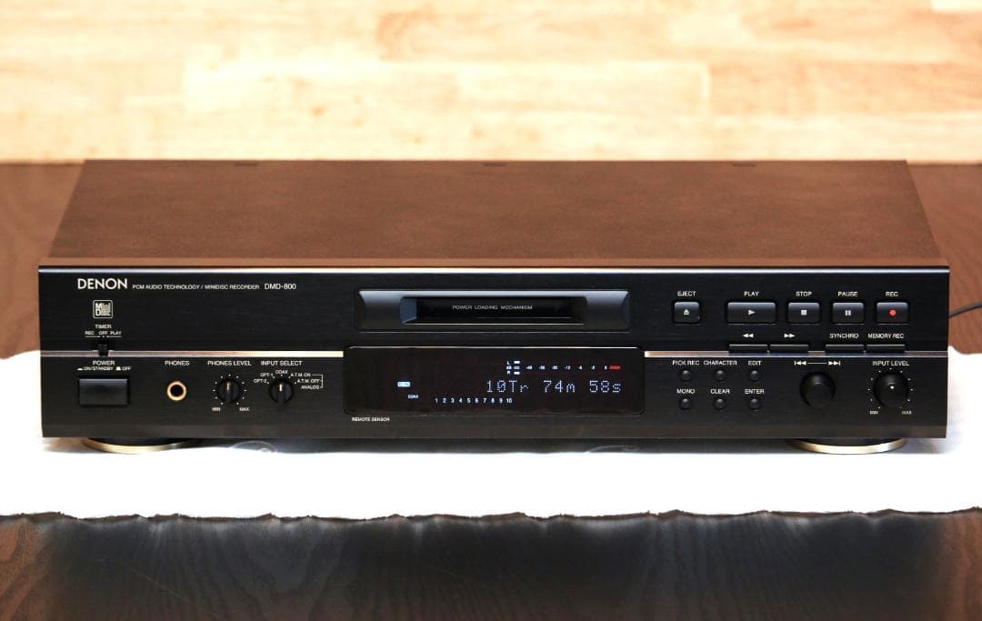 DENON DMD-800 MDデッキ　MDプレーヤー/レコーダー　 日本製　黒