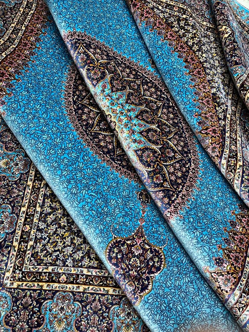 最高級۰ペルシャ絨毯・シルク｜クム仕上げ｜102×149cm｜約225万ノット｜