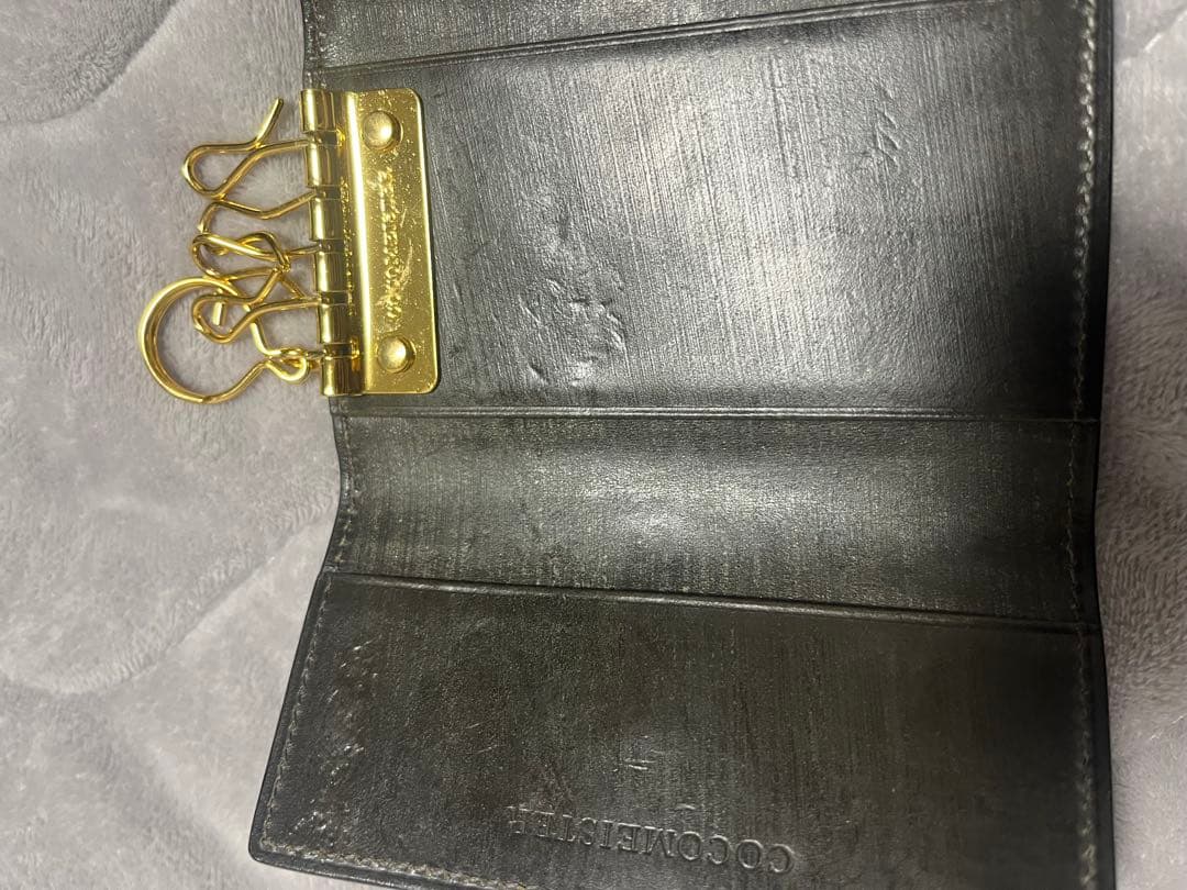 COCOMEISTER レザーキーケース カンブリアグリーン(内装：黒)