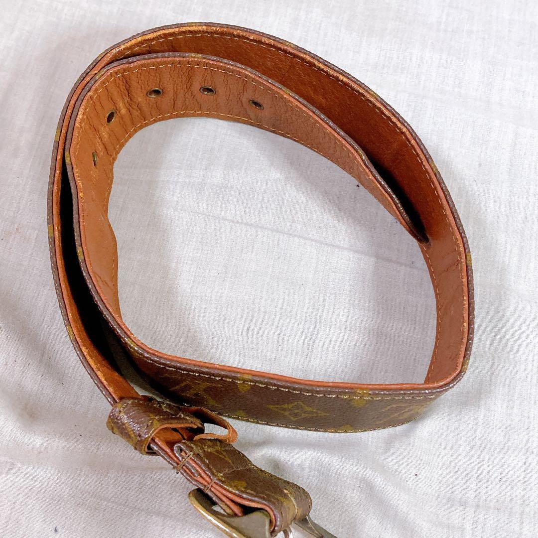 681 ルイヴィトン モノグラム　ベルト　レディース　ゴールド金具