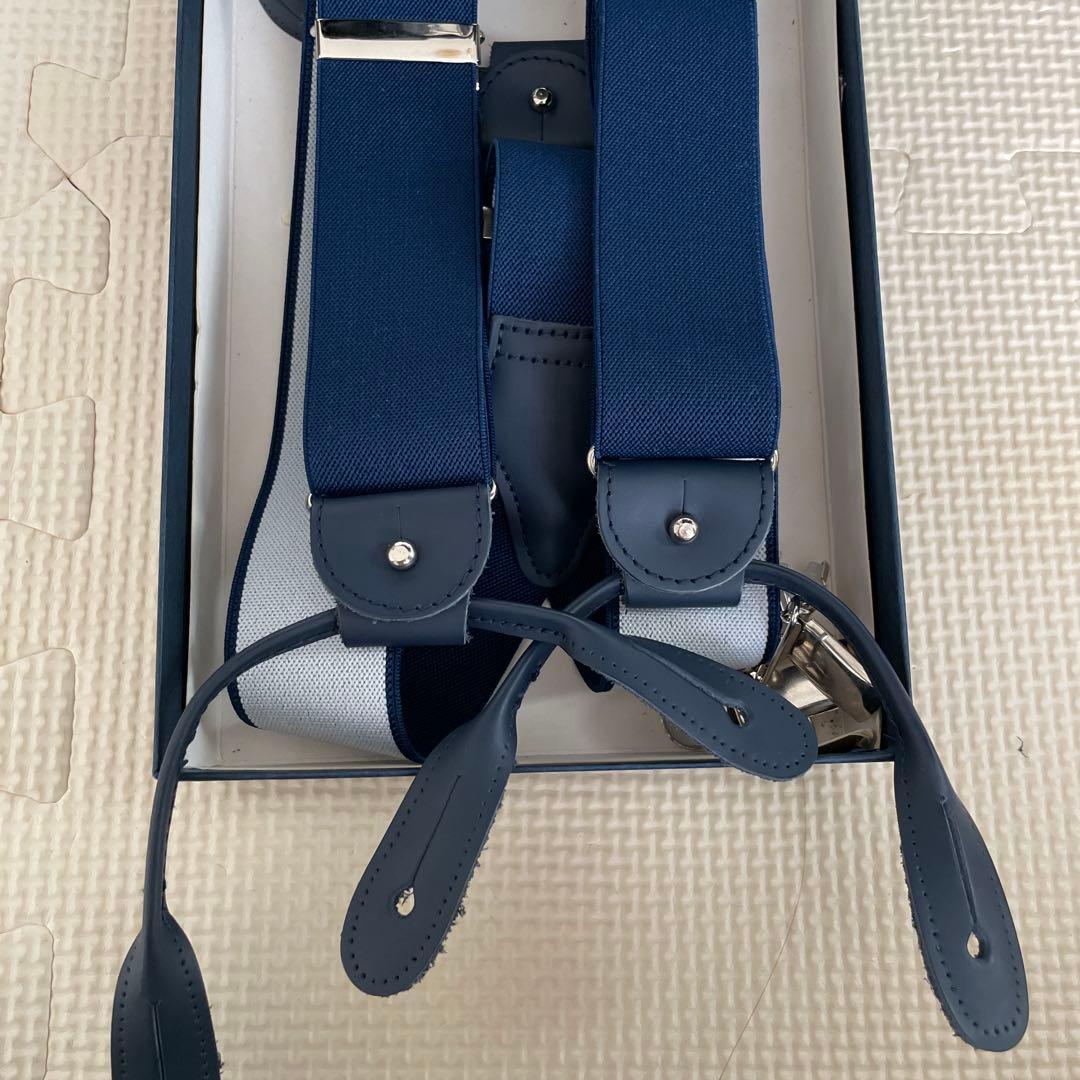 ト*シ様  THURSTON ネイビー サスペンダー