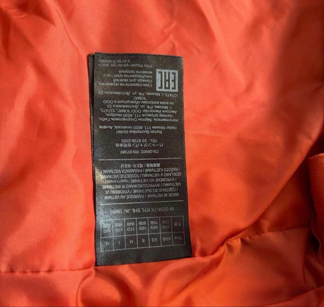 BURTON バートン　ゴアテックス　スノボウェア　オレンジ　S