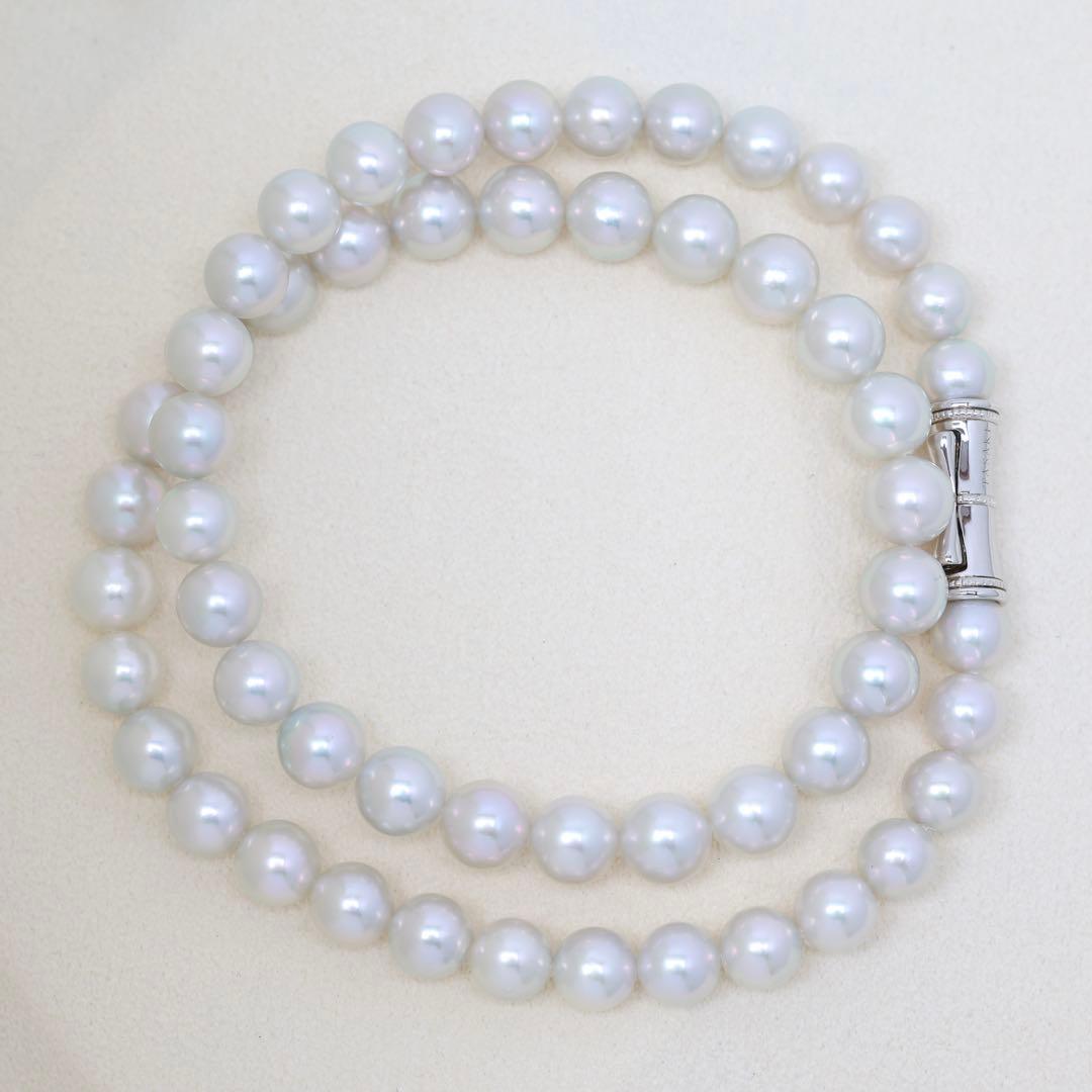 現行クラスプ✨証明書付き✨TASAKI タサキ グレーパール ネックレス8mm