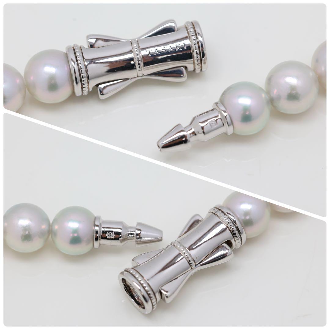 現行クラスプ✨証明書付き✨TASAKI タサキ グレーパール ネックレス8mm