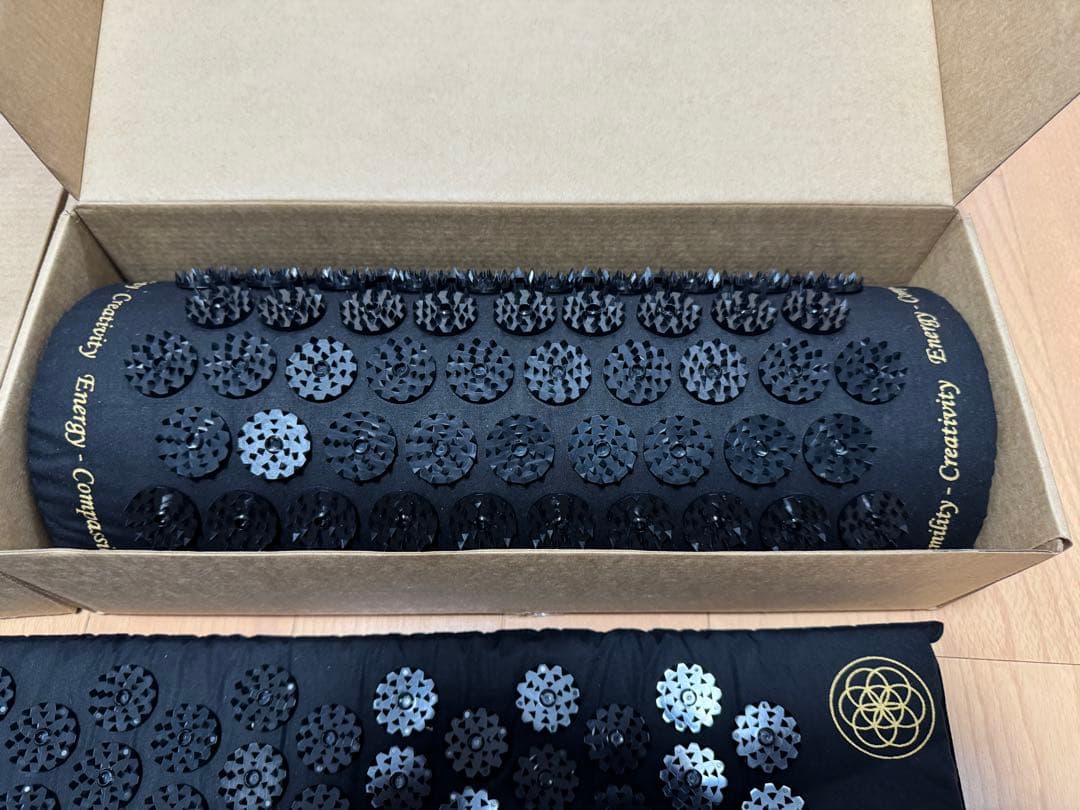 【正規品　ほぼ未使用】シャクティマット&ピロー　ブラック　オリジナル