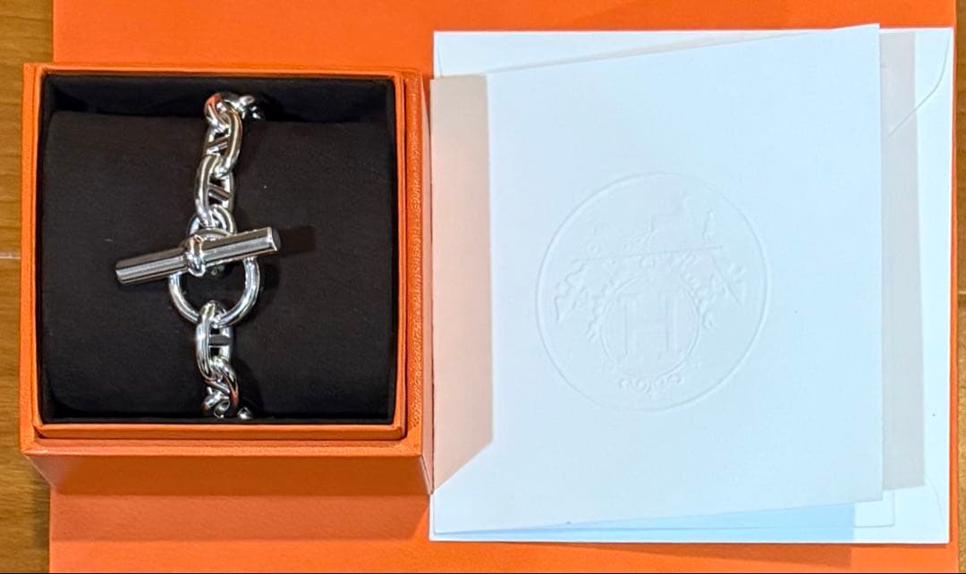 【新品未使用】HERMES エルメス　シェーヌダンクルブレスレットMM16