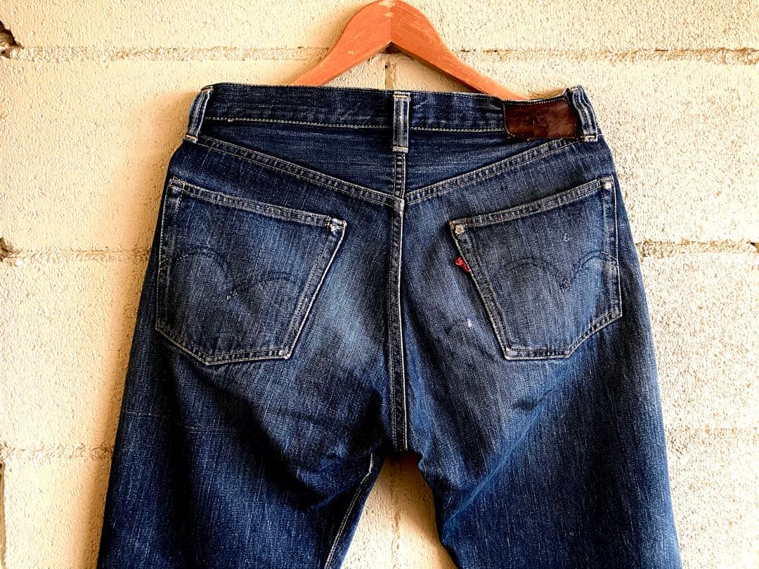 ⭐︎１１！501XX革パッチ47モデル片面タブBIGEオリジナル！