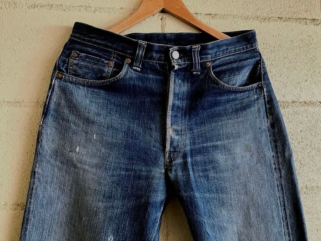 ⭐︎１１！501XX革パッチ47モデル片面タブBIGEオリジナル！