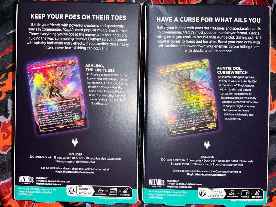 MTG ローウィンの昏明　統率者デッキ エレメンタルの舞踊　枯朽の呪い　英語版