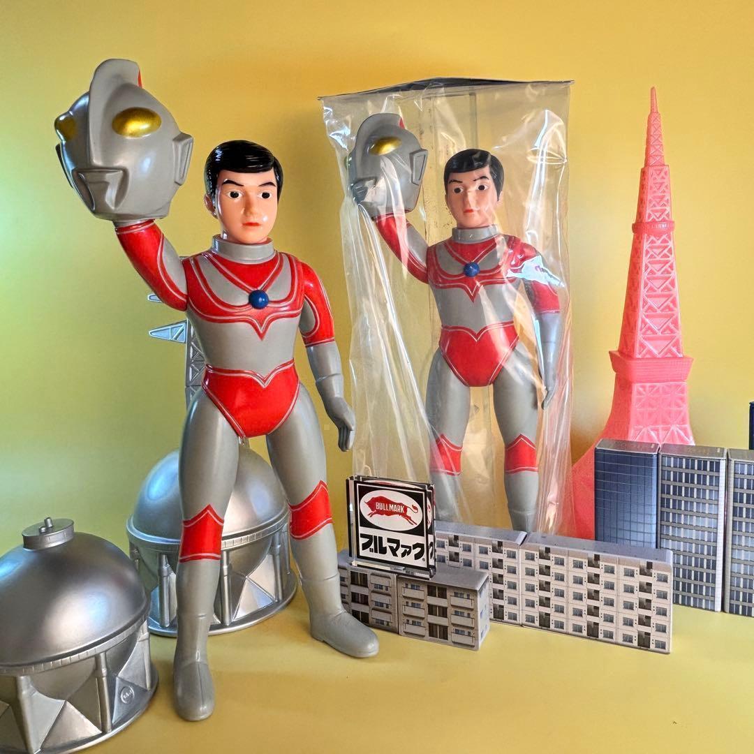 帰ってきたウルトラマン 【ブルマァク 】マスク取れ 大　昭和レトロカラー未開封品