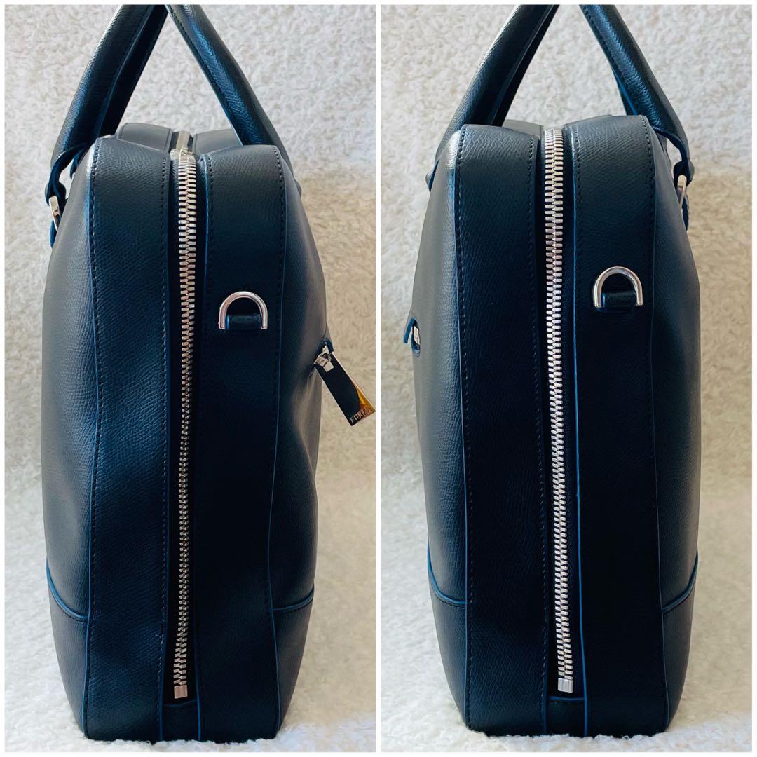 【美品】FURLA ビジネスバッグ ショルダーバッグ 2way 黒 肩掛け
