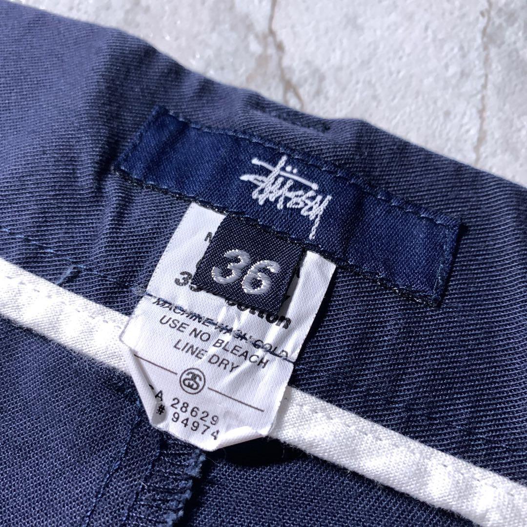 L*u様 USA製 90s〜 old stussy バギー ワイド 膝下 ショー