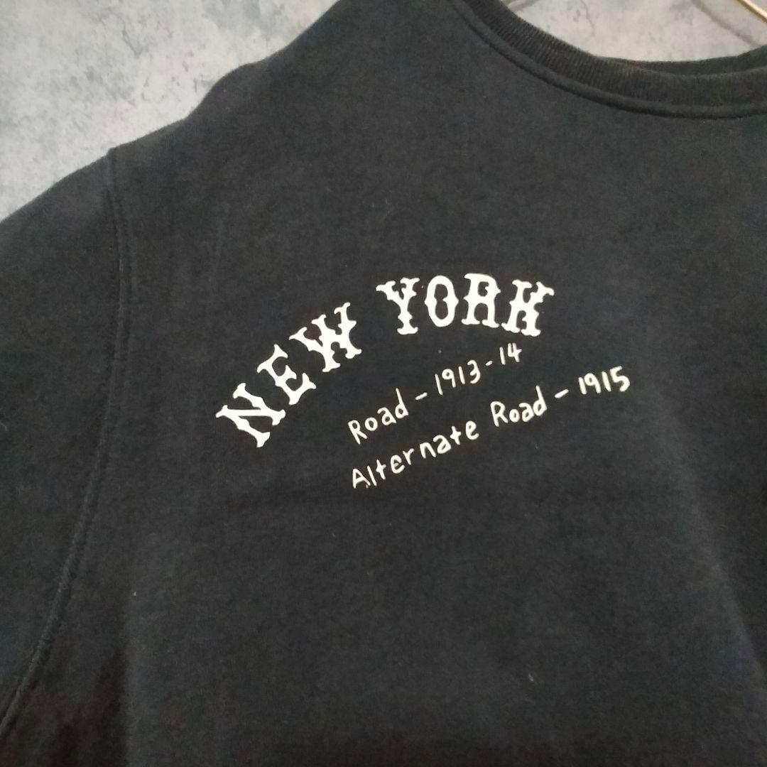 【美品】(3XL) ニューエラ ヤンキース トレーナー ビックプリント ロゴ