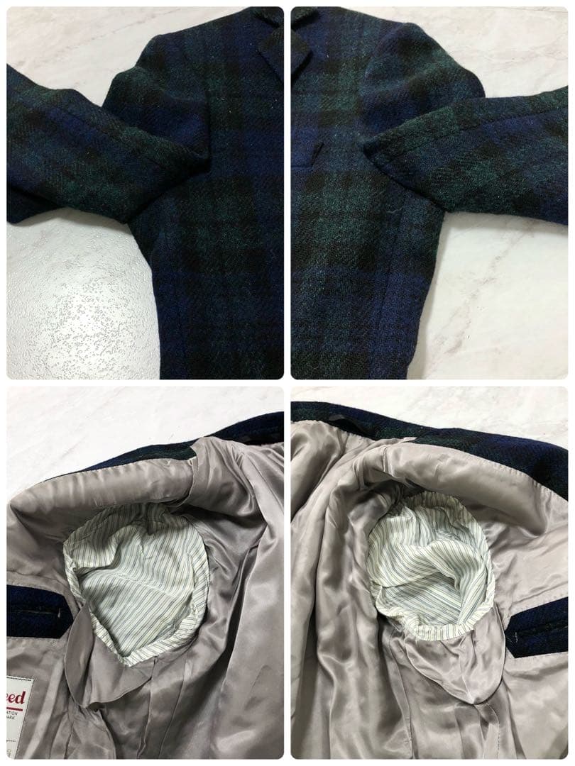 【極美品】Le chic テーラードジャケット ハリスツイード グリーン