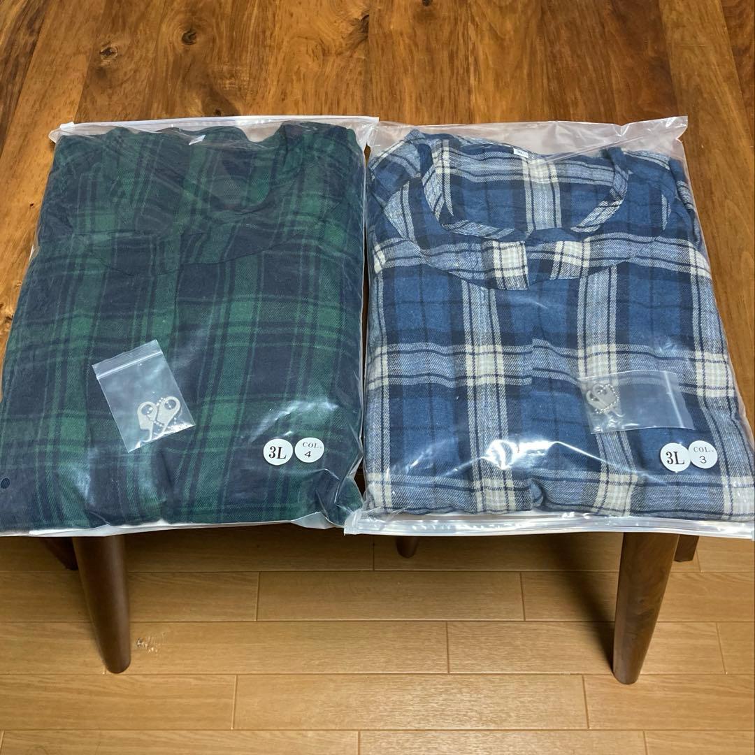 あんしん介護服　ろうべん対策　パジャマ つなぎ　3L 2枚