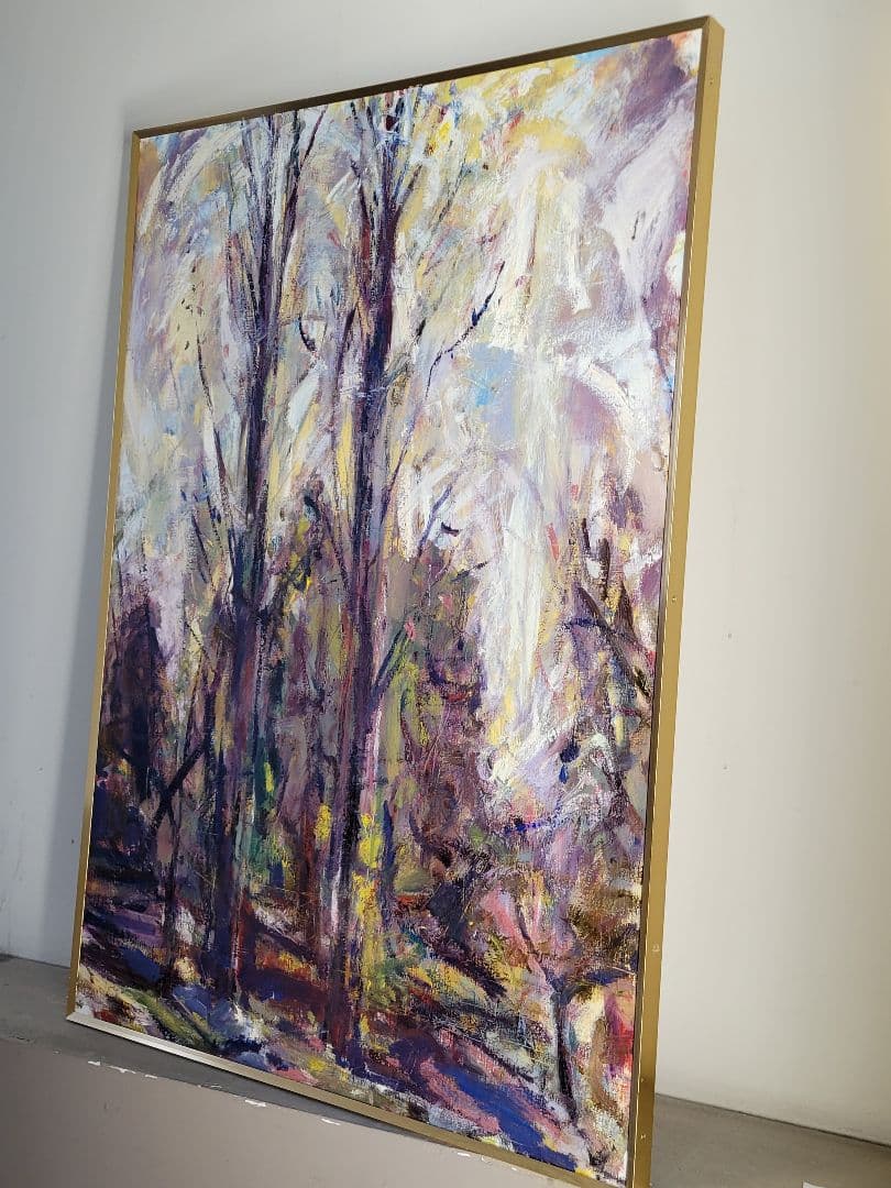 No.11「啓蟄の朝」油彩画