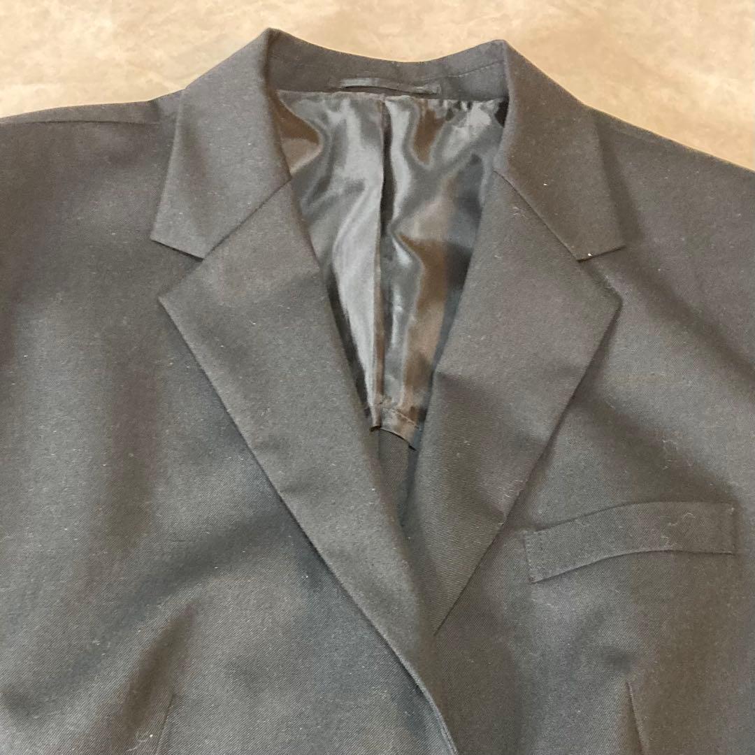 美品 アオキ レミュー セットアップ 黒　スカートスーツ　上５L下6L洗える