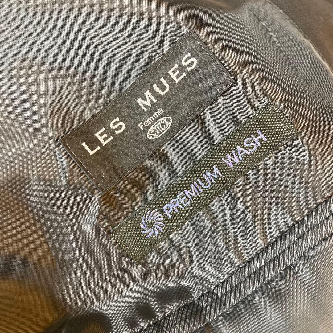 美品 アオキ レミュー セットアップ 黒　スカートスーツ　上５L下6L洗える