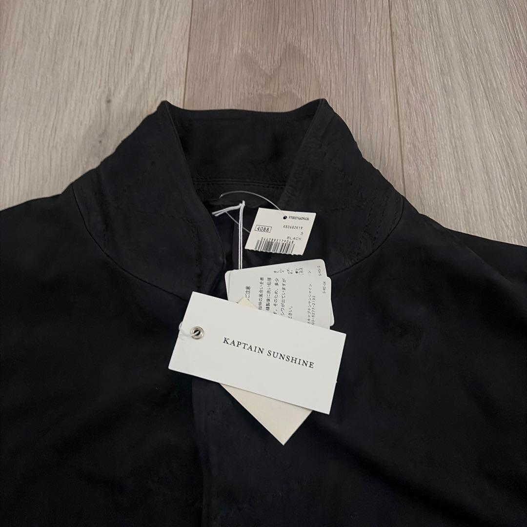 タグ付き　キャプテンサンシャイン　ヌバックレザーテイクイージージャケット