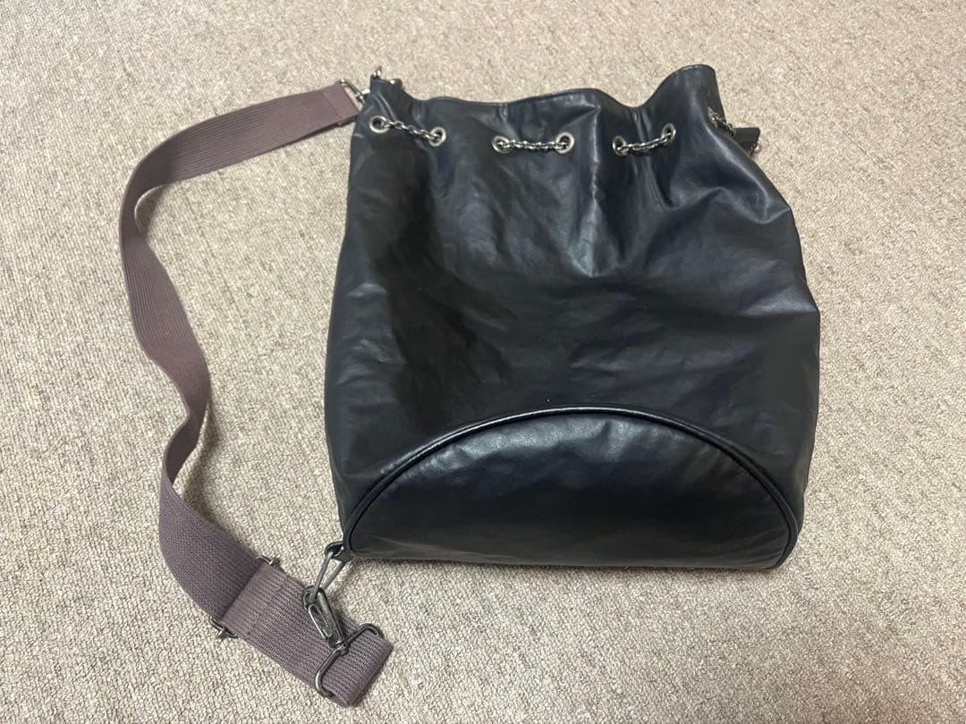 ジャンポールゴルチエ 巾着型 ボクサーバッグ　バケツ型 レザー