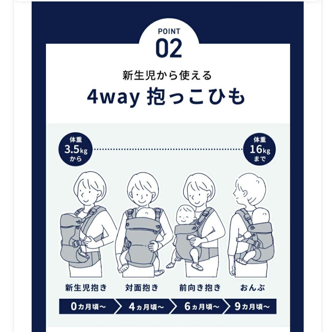 美品 ヌナ カドル アスペン 抱っこ紐 ベビーキャリア