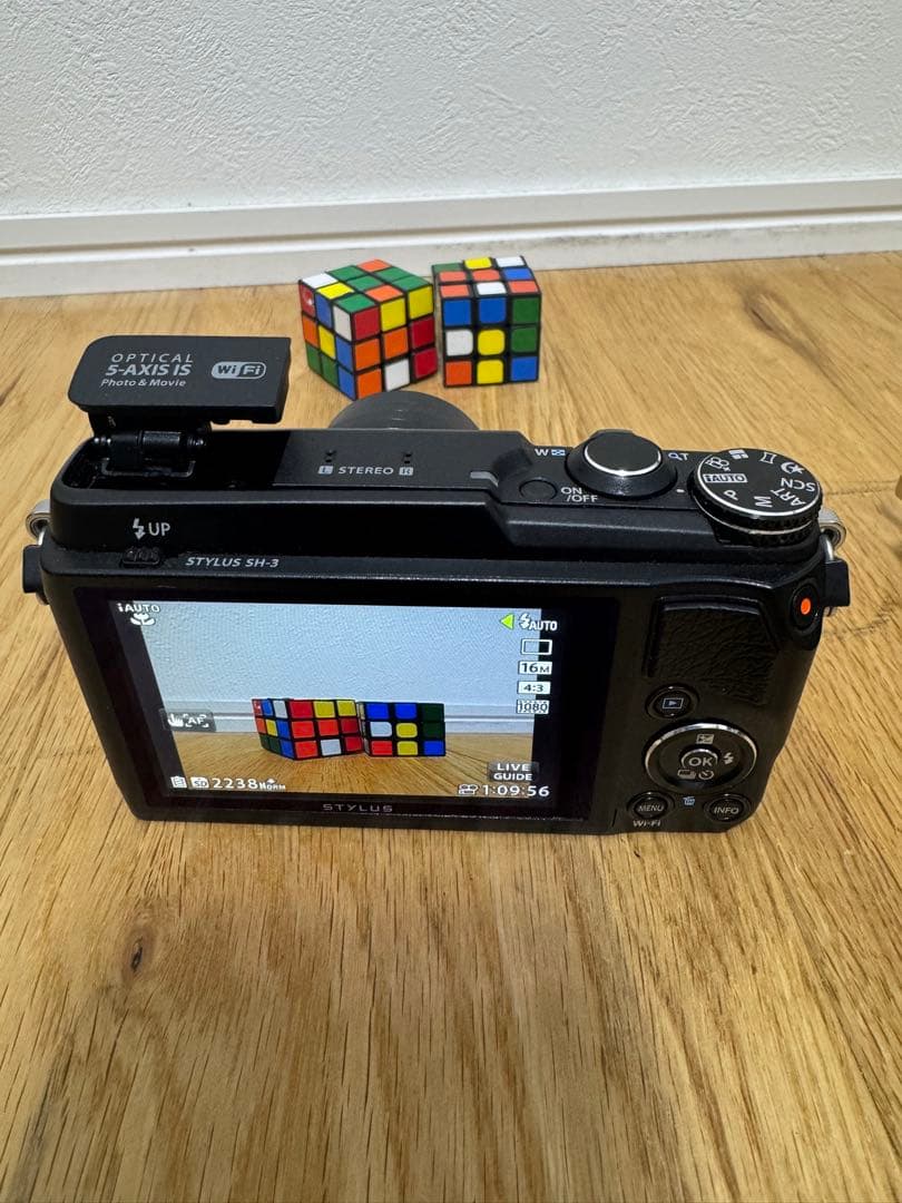 動作確認 OLYMPUS オリンパス STYLUS SH-3 ブラック